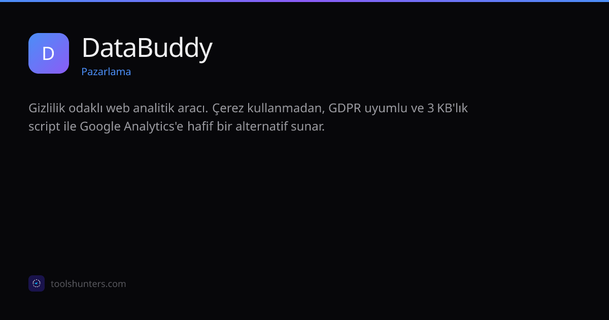 DataBuddy - Pazarlama Aracı | ToolHunters