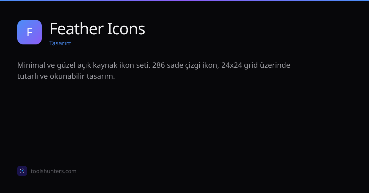 Feather Icons - Tasarım Aracı | ToolHunters