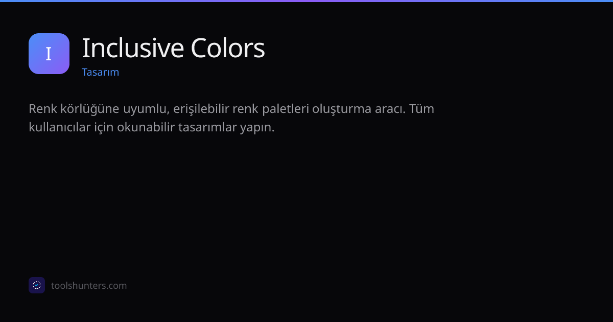 Inclusive Colors - Tasarım Aracı | ToolHunters