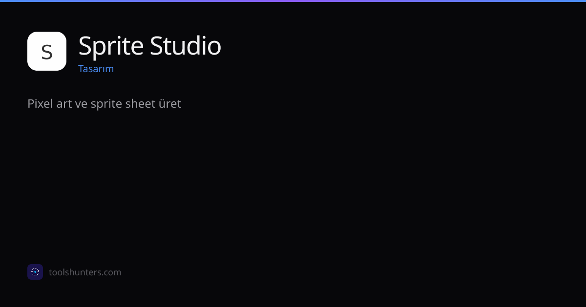 Sprite Studio - Tasarım Aracı | ToolHunters
