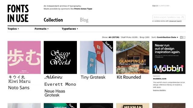 Fonts In Use