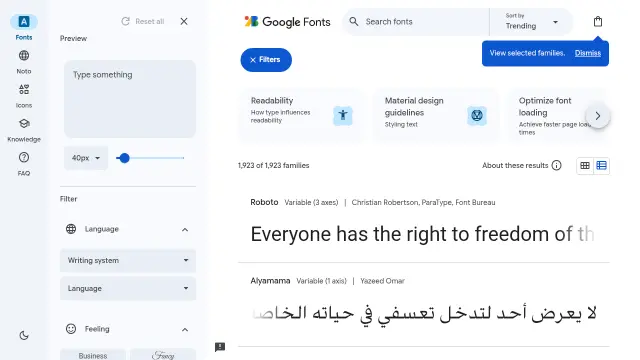 Google Fonts