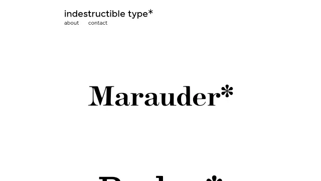 Indestructible Type