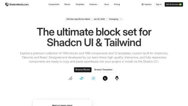 Shadcn Blocks